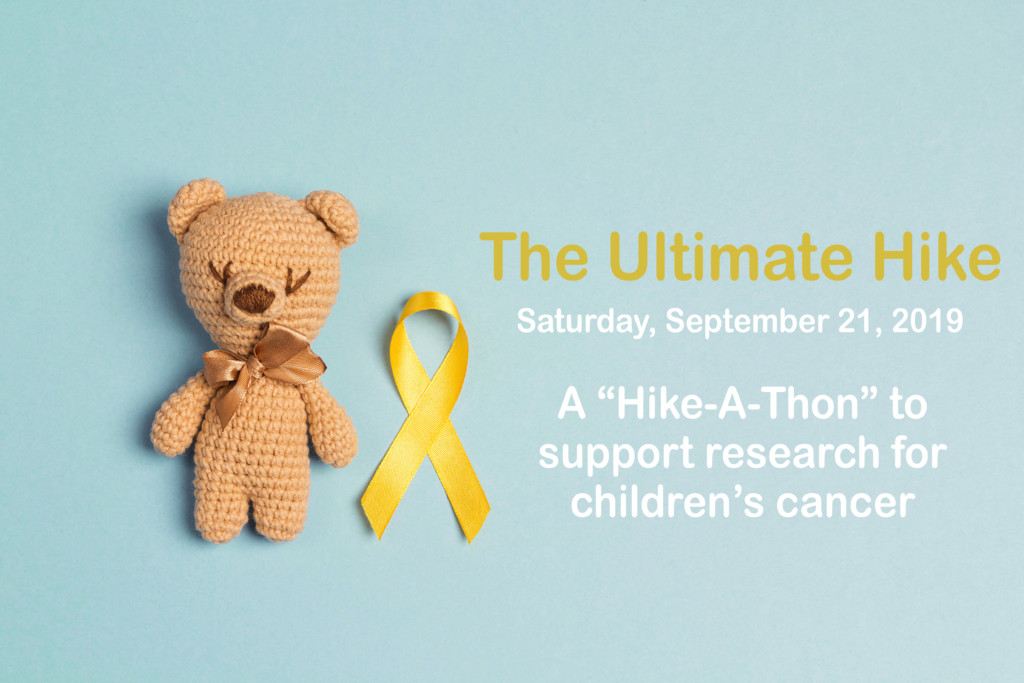 Children's toy with a Childhood Cancer Awareness Yellow Ribbon o